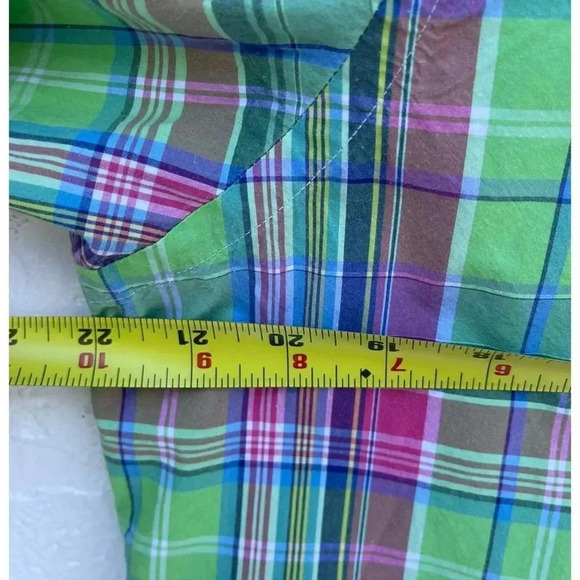 Ralph Lauren Mens Oxford Plaid Long Sleeve Polo Shirt Multicolor Sz Medium - Picture 2 of 7